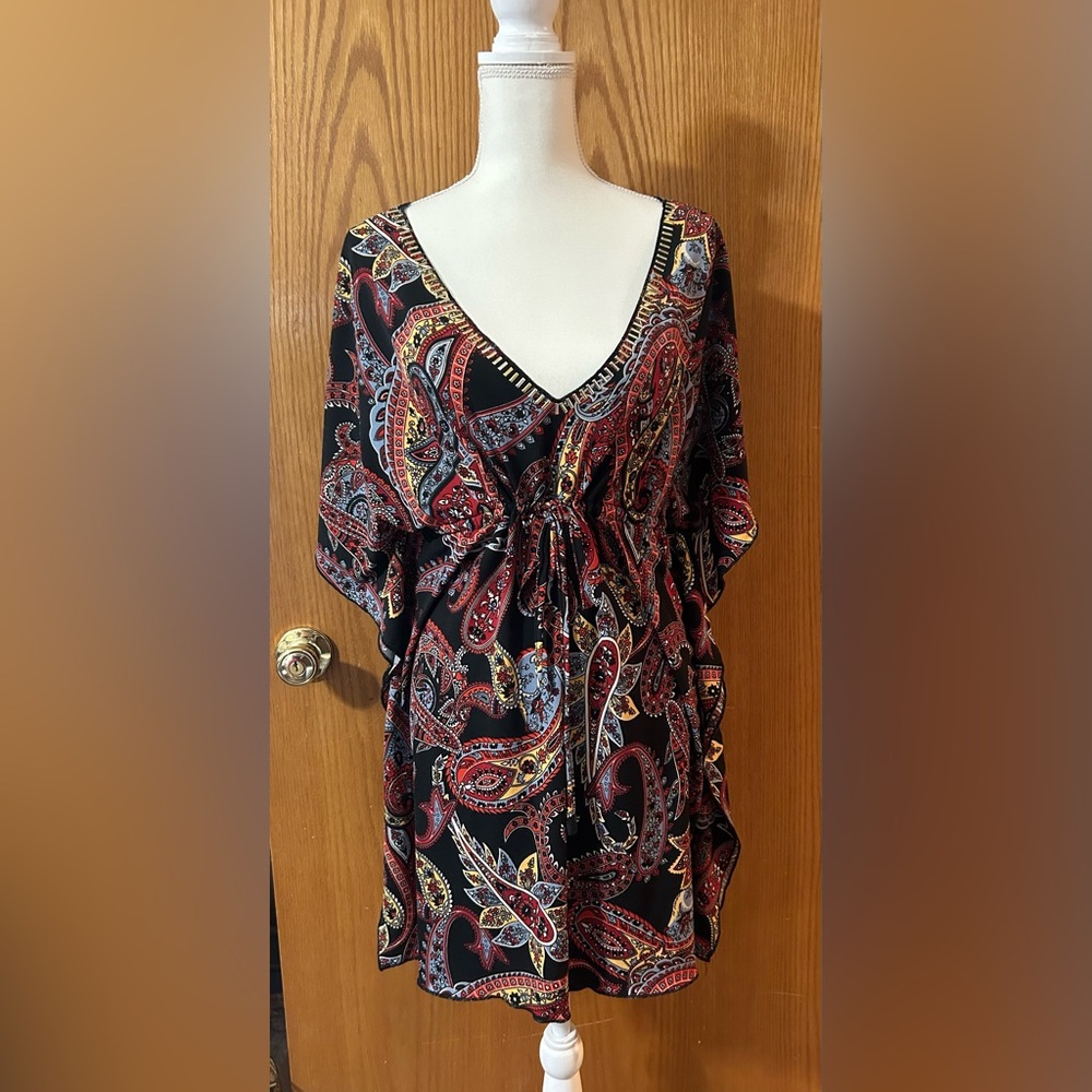 Medium kaftan in paisley